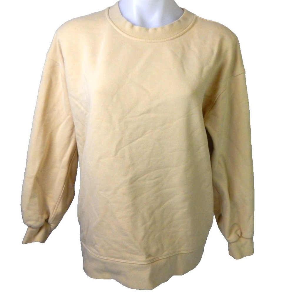 Lululemon Sweatshirt Perfectly Oversized Crew Prosecco Yellow Beige